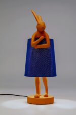 VEIOZĂ ANIMAL RABBIT PORTOCALIU/ALBASTRU 50 CM