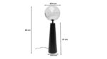 VEIOZĂ DISCO BALL NEGRU 64 CM