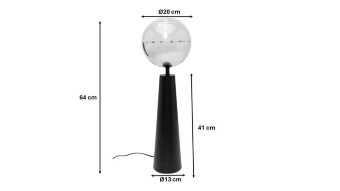 VEIOZĂ DISCO BALL NEGRU 64 CM