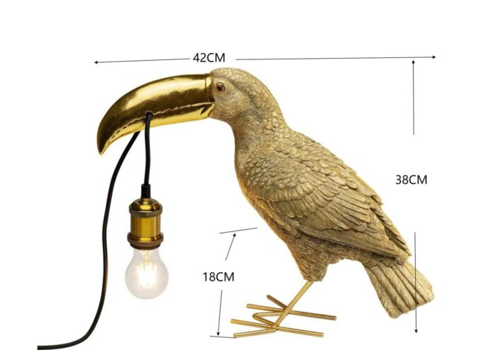 VEIOZĂ TOUCAN AURIU 42 CM