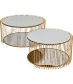SET 2 MESE DE CAFEA WIRE DOUBLE ALAMA