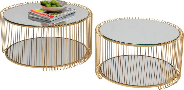 SET 2 MESE DE CAFEA WIRE DOUBLE ALAMA