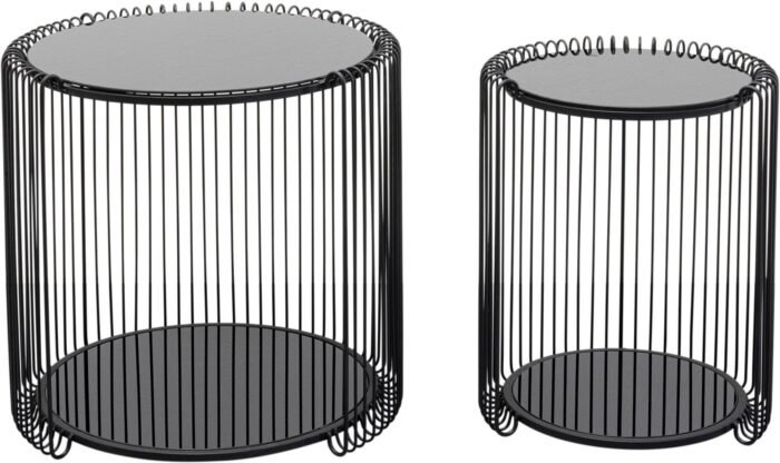 SET 2 MASUTE AUXILIARE WIRE DOUBLE NEGRU