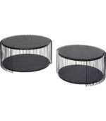 SET 2 MASUTE DE CAFEA WIRE DOUBLE BLAT MDF