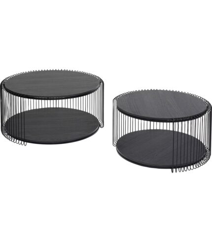 SET 2 MASUTE DE CAFEA WIRE DOUBLE BLAT MDF