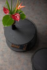 SET 2 MASUTE DE CAFEA WIRE DOUBLE BLAT MDF