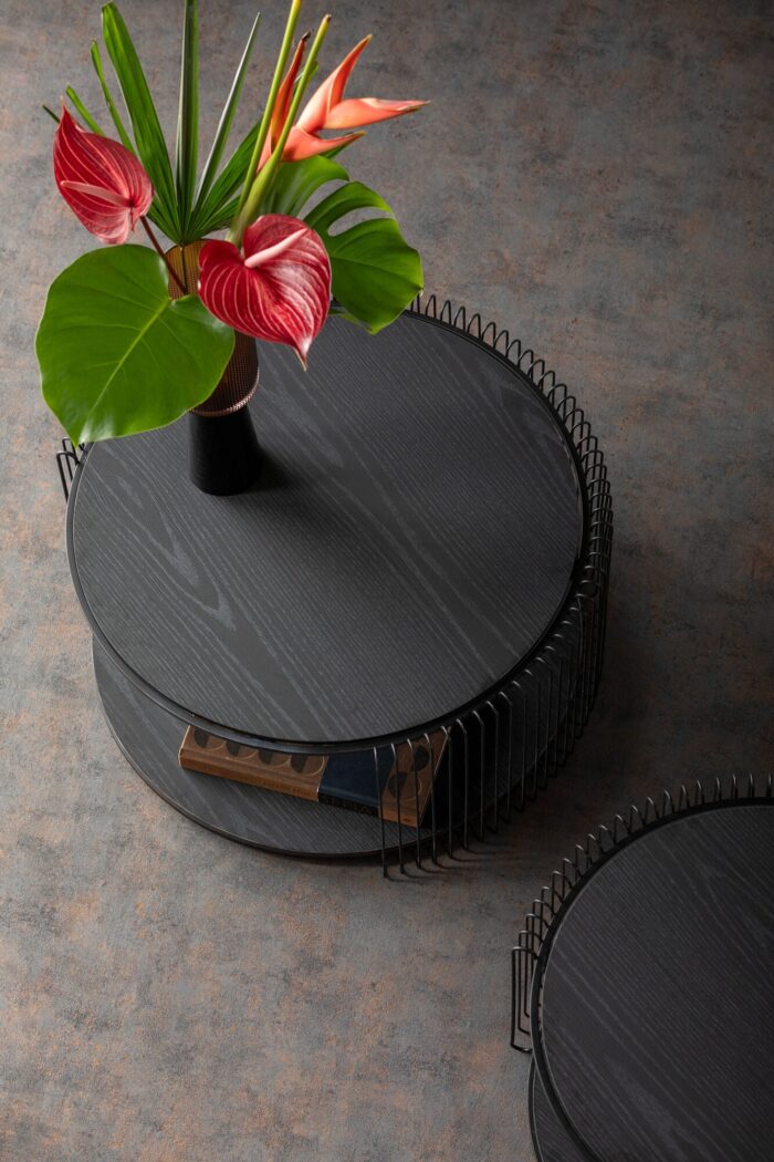 SET 2 MASUTE DE CAFEA WIRE DOUBLE BLAT MDF