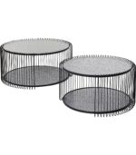 SET 2 MASUTE DE CAFEA WIRE DOUBLE BUBBLE NEGRU