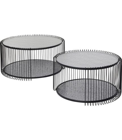 SET 2 MASUTE DE CAFEA WIRE DOUBLE BUBBLE NEGRU