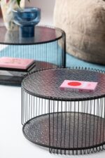 SET 2 MASUTE DE CAFEA WIRE DOUBLE BUBBLE NEGRU